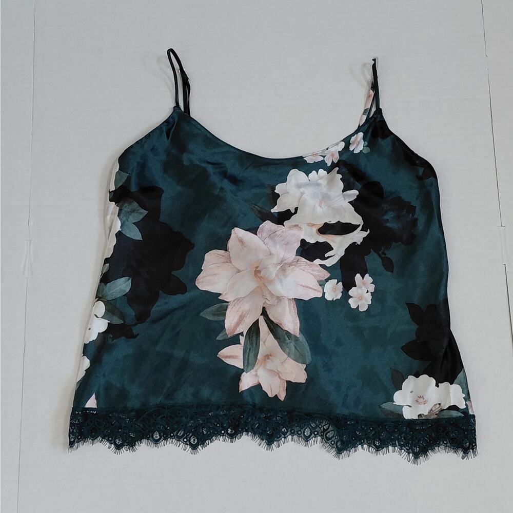 90s Revival Y2K Womens Cami Tank Top Size Large Floral Fairycore Babydoll Boho - Picture 3 of 9